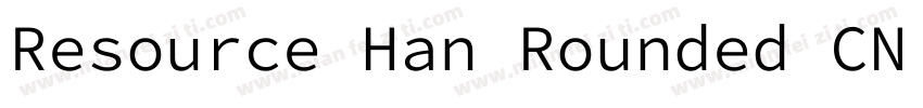 Resource Han Rounded CN Normal字体转换